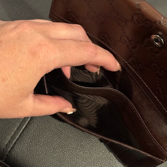 Gucci Guccissima Dark Brown Continental Leather Wallet | Excellent Condition - Picture 8 of 14